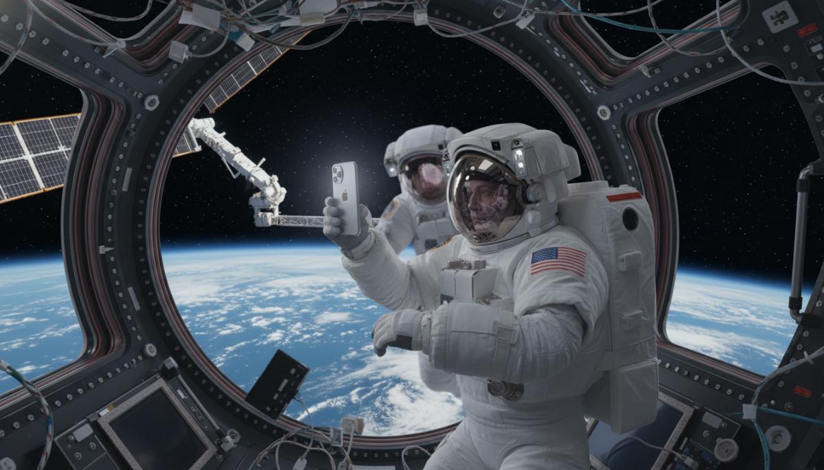 iPhone di luar angkasa