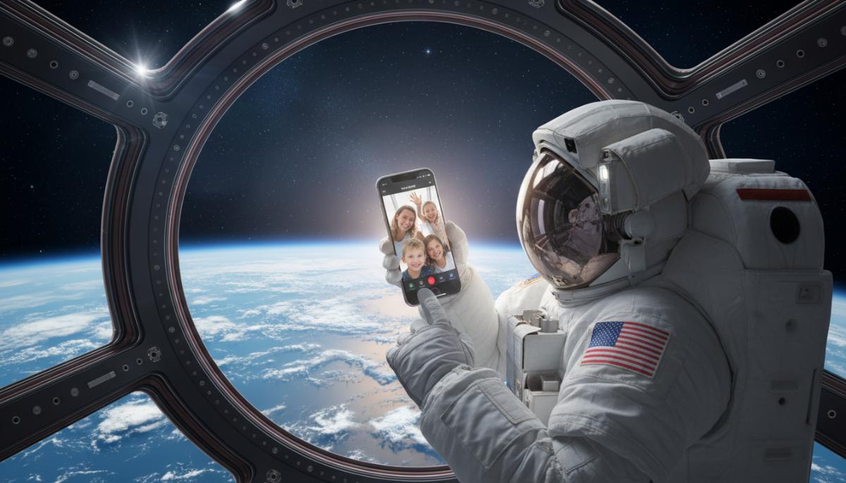 iPhone di luar angkasa