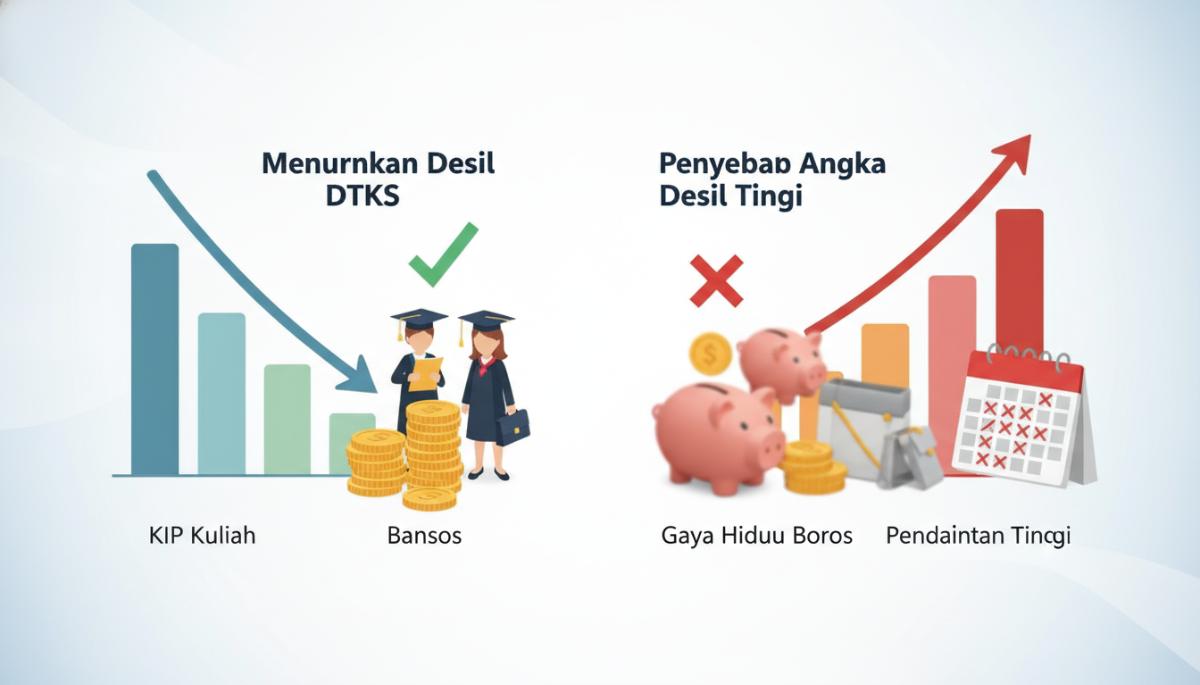 cara menurunkan desil